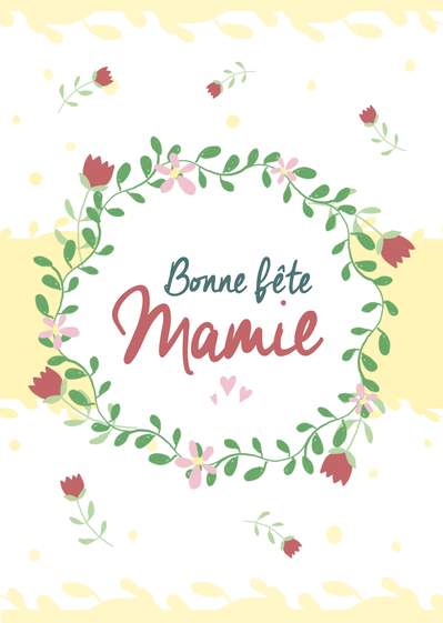Carte Bonne  F te  Mamie  Printani re Et Fleurie Envoyer 